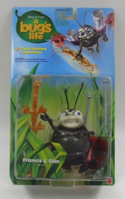 迪士尼皮克斯 A Bugs Life Francis & Slim 公仔美泰 1998 — 第 1/4 张图片
