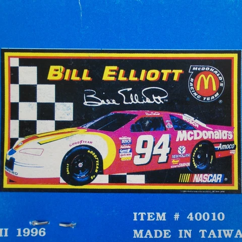 Bill Elliott #94 McDonald's Ford Thunderbird Collector Flag 3' x 5' Cover