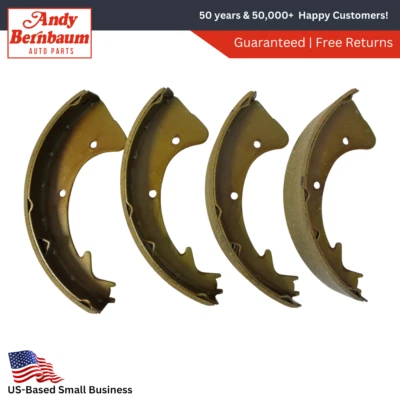 Conjunto de sapatas de freio a tambor dianteiro e traseiro Plymouth 11 x 2" para 1957-1961 - Imagem 1 de 4