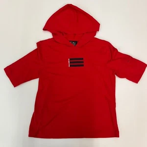 Polo Jeans Company Hooded T-Shirt Short Sleeve Red Youth Size L VTG NWT - Picture 1 of 9