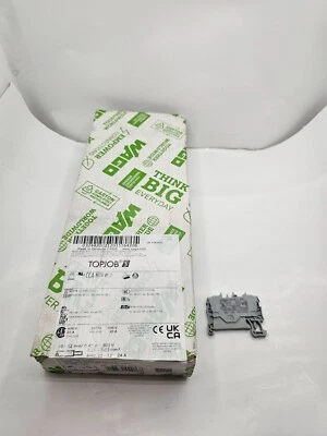 (50 PIECES) Wago TOPJOB'S 2002-1201, 2-conductor terminal block; 2.5 mm Gray - Image 1 of 4