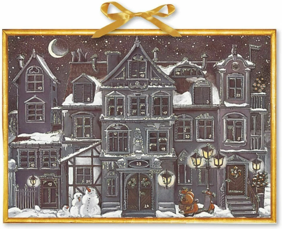 A Christmas Town The Christmas House at Night Advent Calendar Coppenwrath 52x38 - Image 1 of 1
