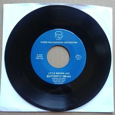 CHRIS KALOGERSON Little Brown Jug 45 7" RARE OBSCURE LATIN JAZZ Record Vinyl Foto 1 de 2