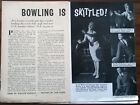 1950s 4-Page Clipping 'BOWLING IS SKITTLED' at Black Lion Pub, Hammersmith.