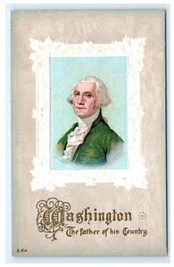 George Washington Father of His Country Postcard Embossed B5  - Picture 1 of 2