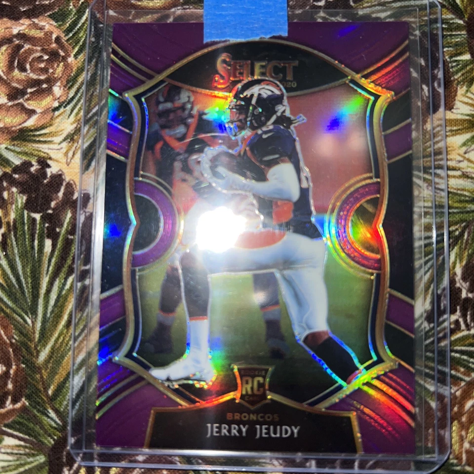 2020 Panini Select Jerry Jeudy Purple Concourse /75 - Image 1 of 4