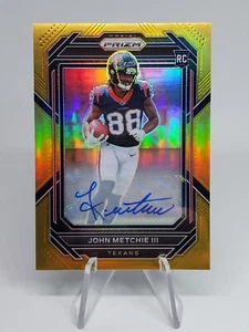 2022 Prizm John Metchie III TRUE GOLD Rookie Auto 10/10=1/1!? RC Texans GRAIL 🔥 - Picture 1 of 12
