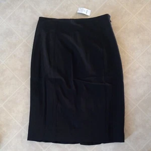 White House Black Market Lined  A-line Skirt Black Size- 4 NEW - Picture 1 of 4