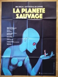 FANTASTIC PLANET laloux sci-fi animation original french movie poster 63x47 '73 - Picture 1 of 1