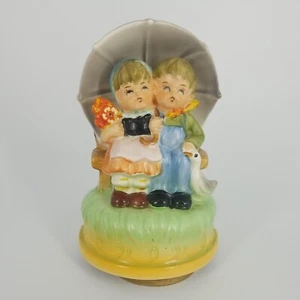 Himark Vintage Rotating Musical Carousel Girl And Boy - Picture 1 of 7