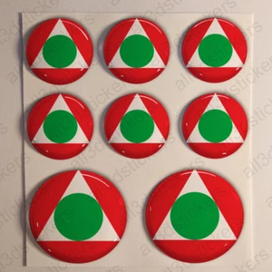 Lebanon Air Force Stickers Roundel Cockade 3D Adhesive Flag Resin Domed - Picture 1 of 1