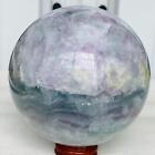 2000G Natural Fluorite ball Colorful Quartz Crystal Gemstone Healing