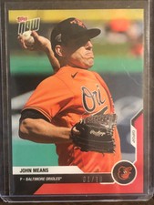 2020 Topps Now #OD-10 John Means Baltimore Orioles 01/10