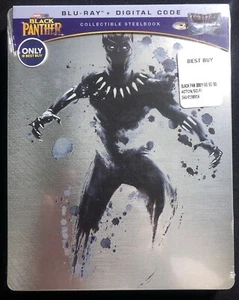 Black Panther SteelBook Blu-Ray + Digital - Best Buy Exclusive - Imagen 1 de 2