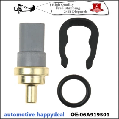 FOR VW AUDI SEAT SKODA WATER COOLANT TEMPERATURE SENSOR 06A919501 2-Pins - Image 1 of 4