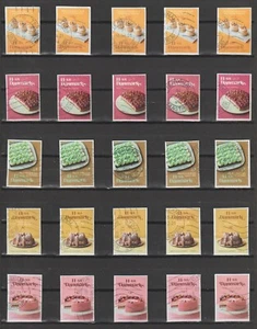 25 DANISH STAMPS - "CAKES" RELEASED 2021 - Picture 1 of 1