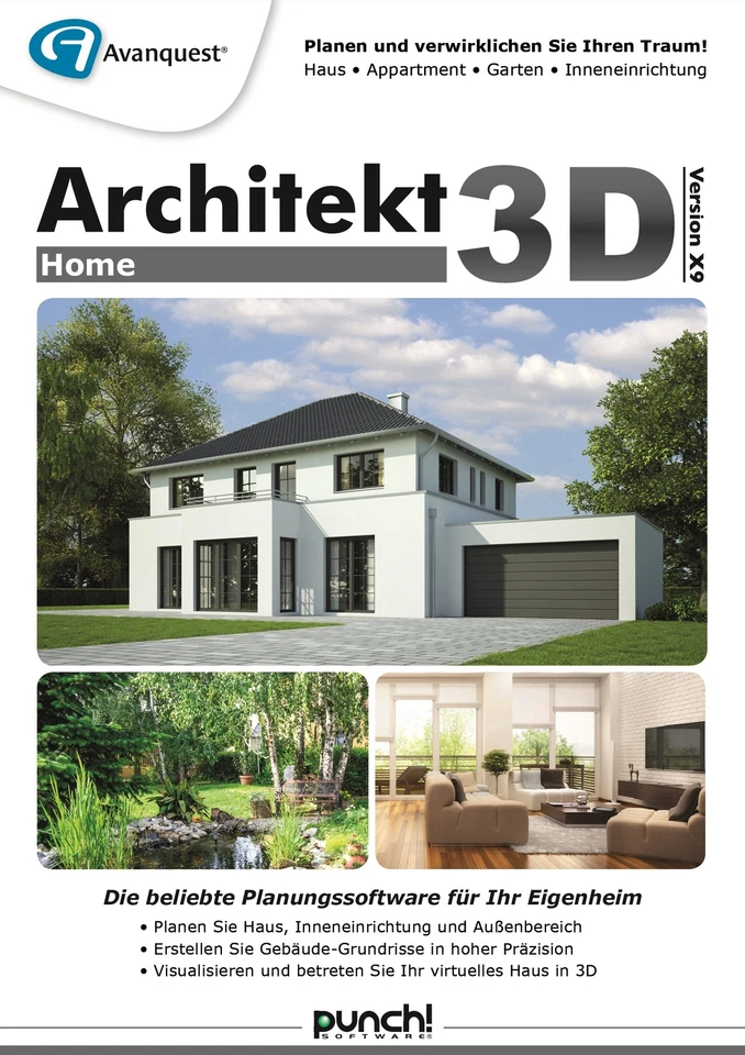 Avanquest Software Architekt 3d X9 Home 1017547 D