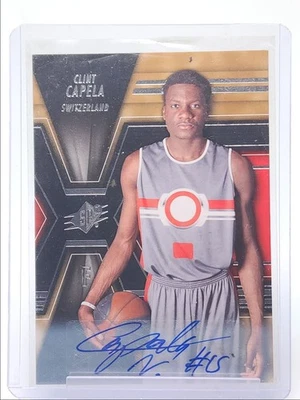CLINT CAPELA 2014-15 UPPER DECK SPX AUTOGRAPH BASKETBALL AUTO Q0333 - Image 1 of 2