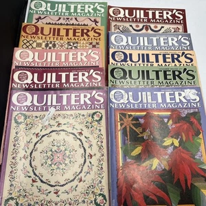 Quilter’s Newsletter Magazine 1995 Lot Of 10 Full Year Complete Vintage Quilting - Picture 1 of 15