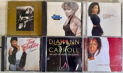 Old School Female R&B Bundle 6 CDs:  Stephanie Mills, Regina Belle, Tina Turner Foto 1 de 4