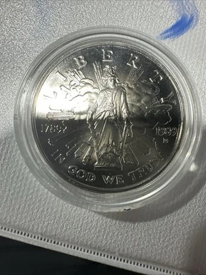 1989-D Congress $1 Coin ONLY in Capsule Silver 1  Dollar Congressional Coin #10  - Image 1 of 3