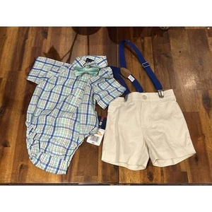 NWT Izod 4 Piece Bow Tie Outfit Boys size 12 Months - Picture 1 of 4