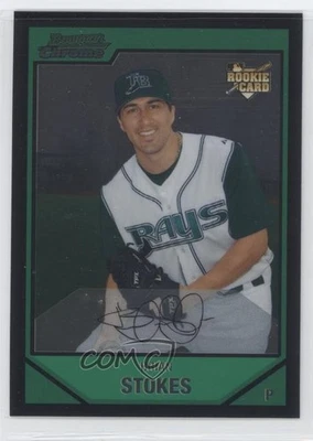 2007 Bowman Draft Chrome Brian Stokes #BDP37 - Image 1 of 2