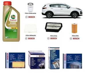 Bosch Cutting Filter Kit + Oil for Kia Sportage III SL 1.7 CRDi 85 kW - Picture 1 of 4