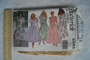 1993 Butterick pattern No. 6585, Classic misses petite dresses, size 6 to 10 - Picture 1 of 1