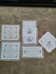 Vintage Konvolut handgehäkelte bestickte Bettwäsche - 6 Stück - Bild 1 von 4