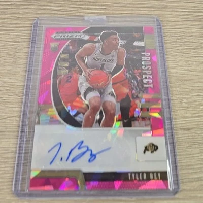  Tyler Bey 2020-21 Prizm Draft Picks Prospect Auto Pink Ice Prizm Colorado - Image 1 of 4
