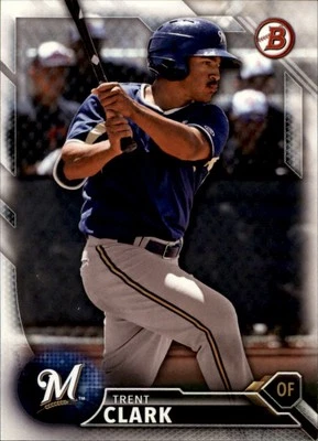 2016 Bowman Draft #BD-149 Trent Clark Milwaukee Brewers - Image 1 of 2