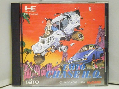TAITO CHASE H.Q. PC Engine Hu Card Japan Import Free shipping FedEx DHL Tested - Image 1 of 4