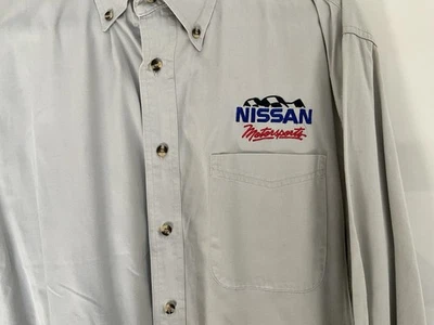 Camisa de Manga Larga Gris Nissan Motorsports Nismo Genuina De Colección Para Hombre Grande Foto 1 de 4