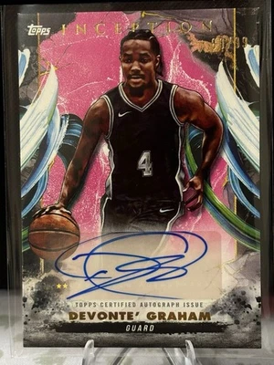2024-25 Topps Inception Basketball Devonte' Graham Pink Autograph #AC-DG /99 - Image 1 of 2