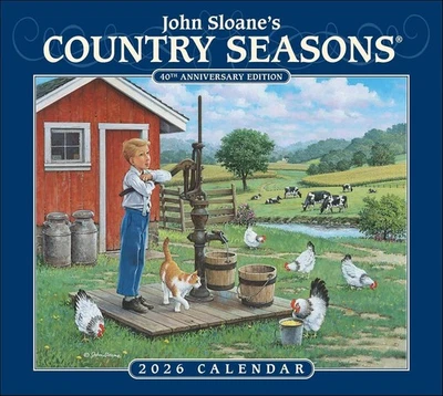 Andrews McMeel John Sloane's Country Seasons® 2026 Deluxe Wall Calendar w