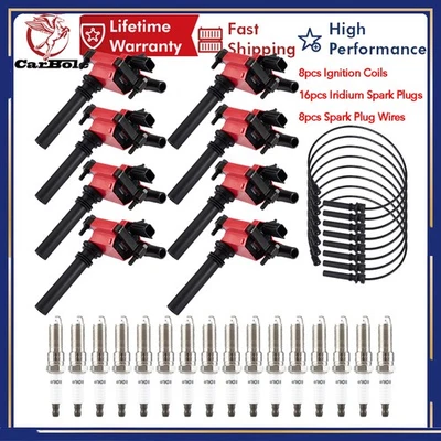 8x cables de bujía de bobina de encendido para Dodge Ram 1500 2500 3500 2003-2005 5,7 L V8 Foto 1 de 4