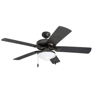 Belmar 52 Inch Ceiling Fan With Light, Indoor/Outdoor Ceiling Fan with Pull C... - Picture 1 of 9