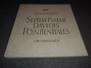 Orlandus Lassus - Septem Psalmi Davidis Pœnitentiales (2LP) Archiv Mono NM/EX - Picture 1 of 5