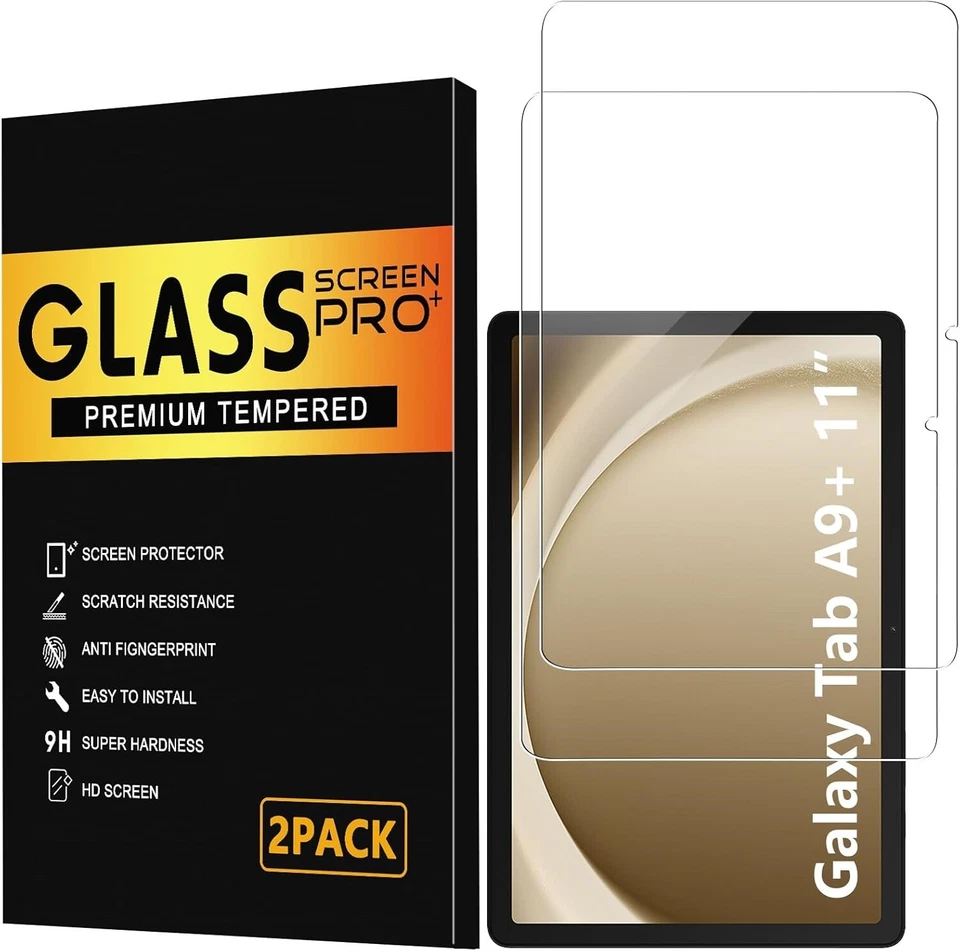 2 Pack Screen Protector for Samsung Galaxy Tab A9 plus 2023, 11 Inch HD Clear 2  - Image 1 of 4