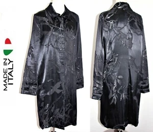 Twin Set Black Sheer Foliage Overlay of Silver Lining Duster Summer Coat XS $650 - Picture 1 of 12