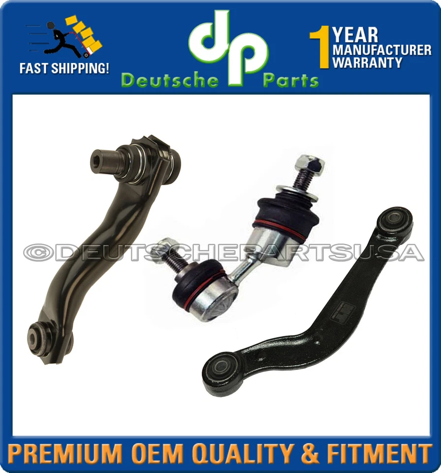 Jaguar X-Type REAR UPPER CONTROL ARM + Bushing + Sway Bar Link Kit RIGHT Set 3 - Image 1 of 1