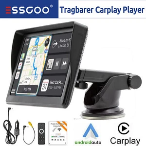 Apple Carplay Android Auto Tragbar Monitor Autoradio 7 Zoll Bluetooth USB TF FM - Bild 1 von 12