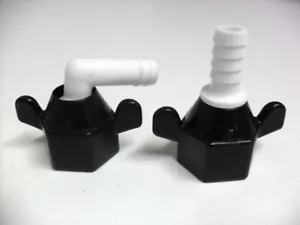 SHURFLO SEAFLO PUMP FITTINGS 1/2" NPT FEMALE x 10MM (3/8") HOSE BARB x 2 - Picture 1 of 1