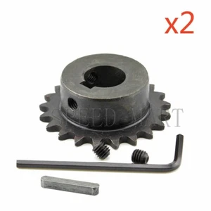Diámetro de piñón 04C 22T 2 piezas 10 mm con cadena de rodillos de motor piloto de metal llave de 3 mm - Imagen 1 de 4