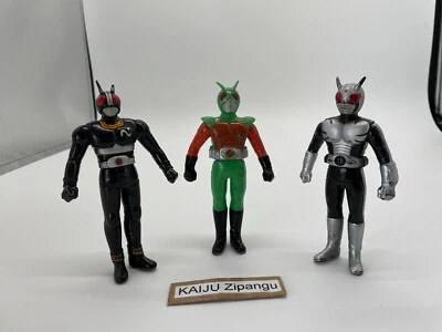 Figura Bandai Rider Hero Series Kamen Rider 1989 negra de 5" con Super 1 Skyrider Foto 1 de 4