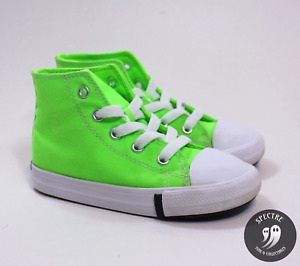 Converse Neon Chuck Taylors Green Gecko/White 768198F - Infant Size 9