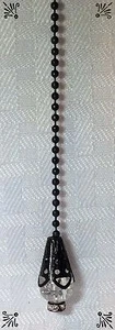Handcrafted Oil Rubbed Bronze Crackle Bead Ceiling Fan Pull - Picture 1 of 4