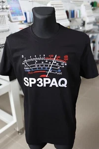 S-meter ze znakiem wywoławczym, radio szynki, koszulka, amatorska stacja radiowa, haft - Zdjęcie 1 z 8