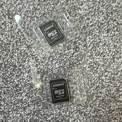 2 x KINGSTON MICRO SD Card Adapter SDHC SDXC MEMORY CARD ADAPTOR CONVERTER - Image 1 of 4